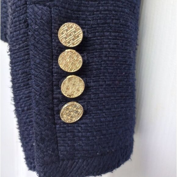 Talbots Navy Textured Blazer Jacket, size 4 - Picture 6 of 16